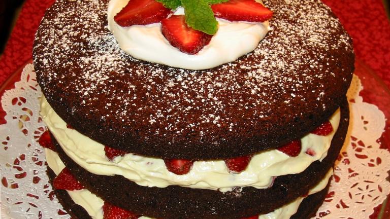 Chocolate Raspberry (Or Strawberry) Tall Cake created by shimmerchk