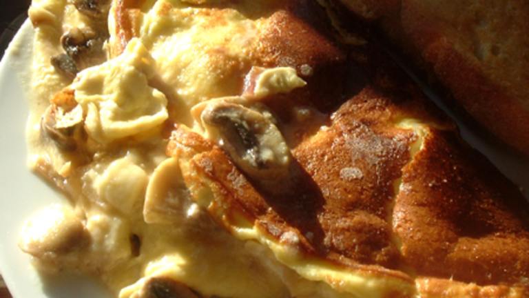 Mushroom and Gruyere Cheese Omelet Created by Bergy