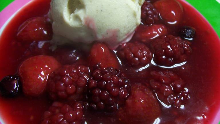 Rote Grütze German Mixed Berry Pudding created by HeatherFeather