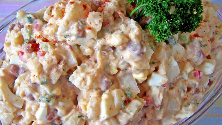Potato Salad With Pork and Beans & Eggs Created by Rita1652