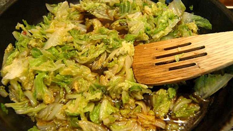 Stir-Fried Spiced Cabbage (La-Pai-Ts'ai) created by Sackville