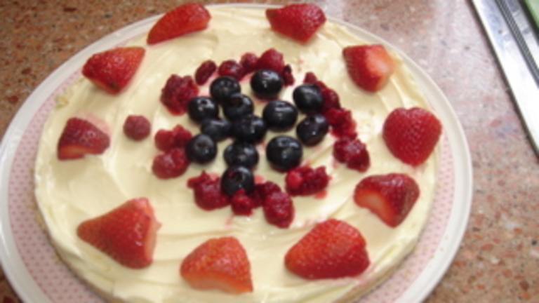 Fresh Berry Lemon Cheesecake- No Bake Created by Elkaybee