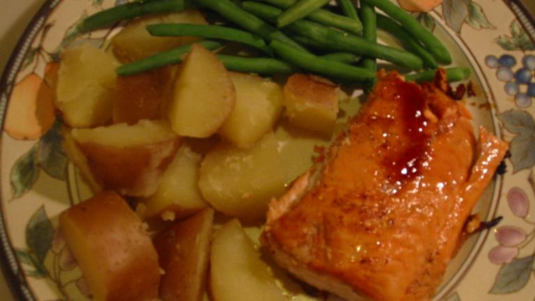 Mean Chef's Grilled Salmon With Red Currant Glaze Created by Master-Chef