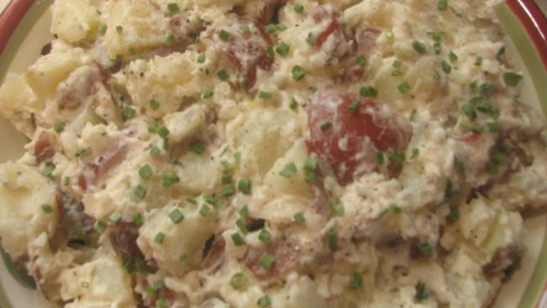 Potato Salad Dressed With Red Wine Vinegar Created by DownHomeDinner