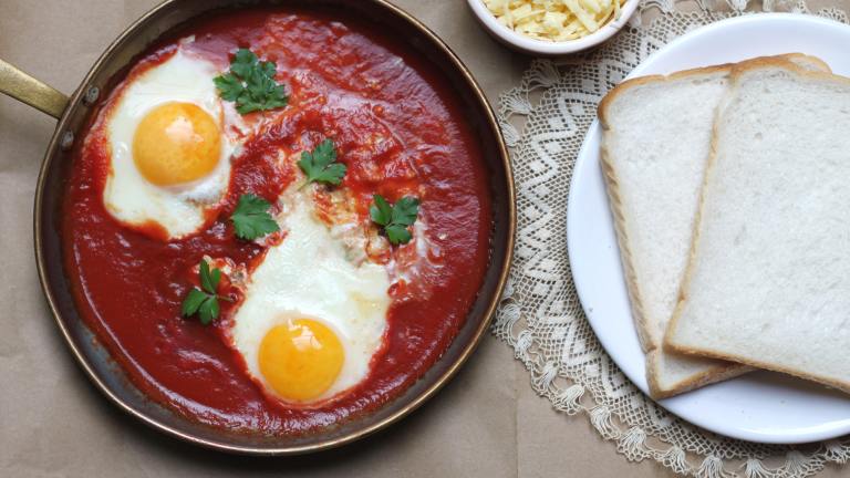 Hangover Poached Eggs Created by Swirling F.