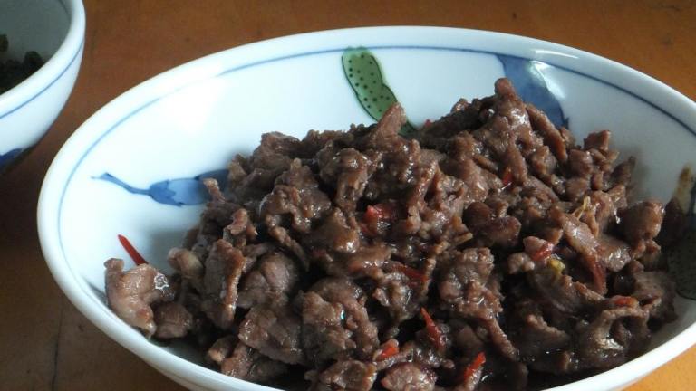 Szechuan Shredded Beef Created by mianbao