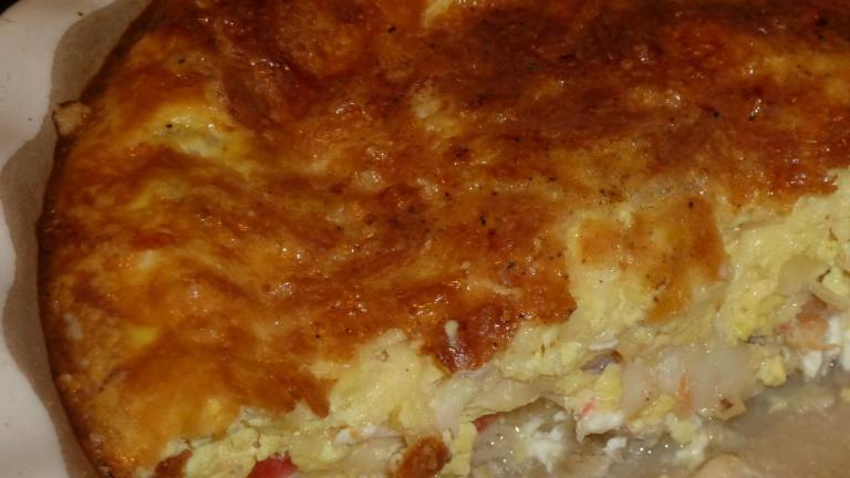 Seafood Cream Cheese Quiche Created by EppiRN