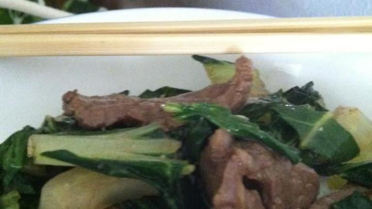 Mongolian Beef and Bok Choy created by NNChick