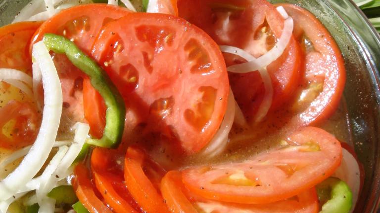 Fresh Tomato Pepper Salad Created by Bev I Am