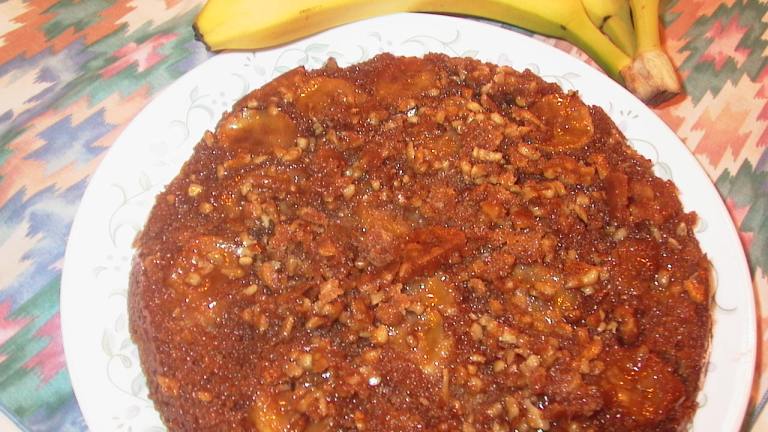 Banana-walnut Upside-down Cake created by PaulaG