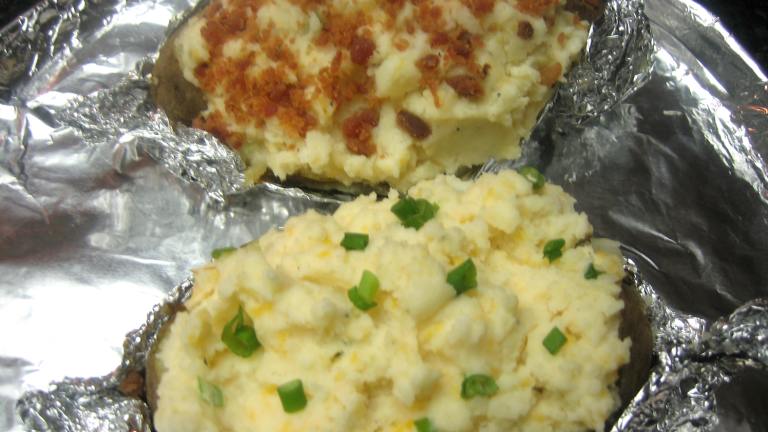Bacon, Cheddar, Sour Cream and Chive, Twice Baked Potatoes Created by Junebug