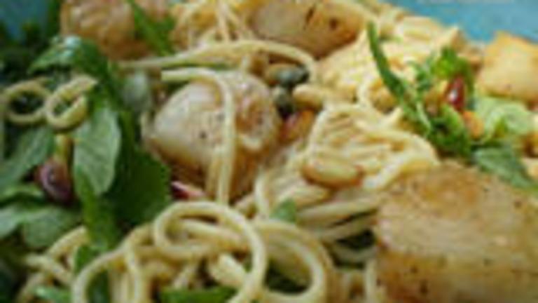 Angel Hair Pasta With Scallops and Arugula Created by breezermom