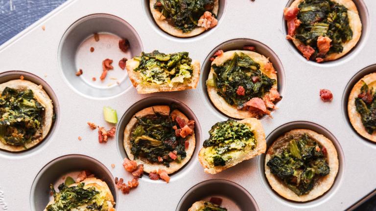 Awesome Mini Spinach Quiche Bites Created by Probably This