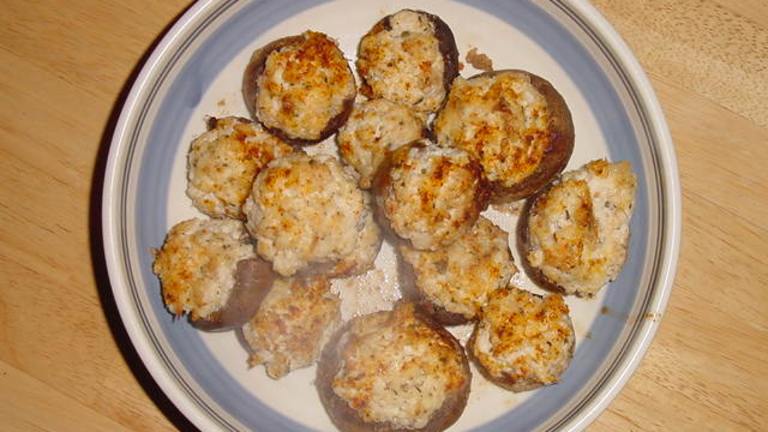 Low Carb Crab Stuffed Mushrooms Created by TheDancingCook