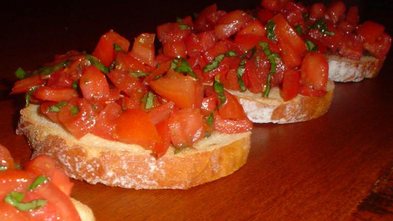 Tomato and Herb Bruschetta Created by Stardustannie