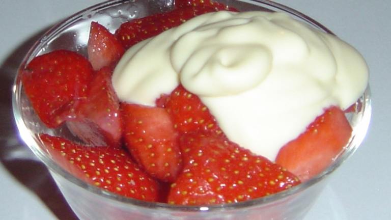 Strawberries With Amaretto Sauce Created by PetsRus