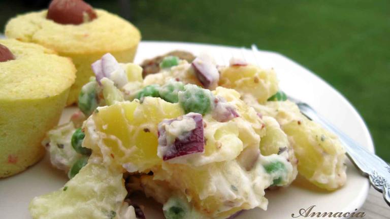 Creamy Pea & Potato Salad Created by Annacia