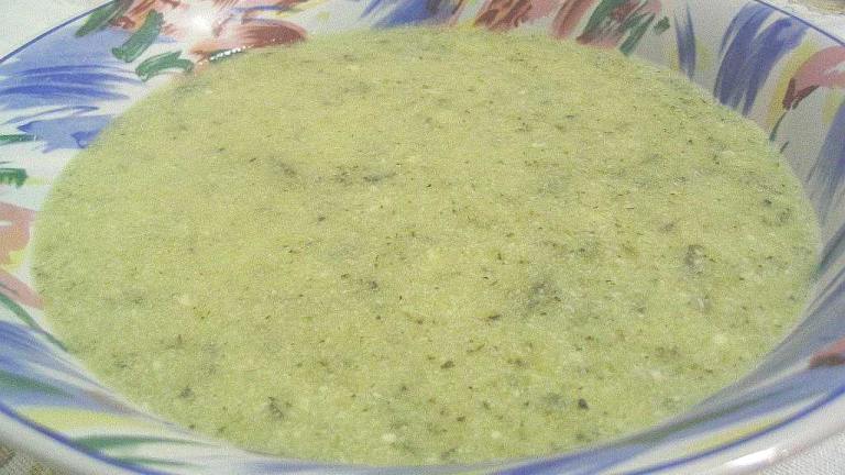 Chilled Minted Zucchini Soup created by Missy Wombat