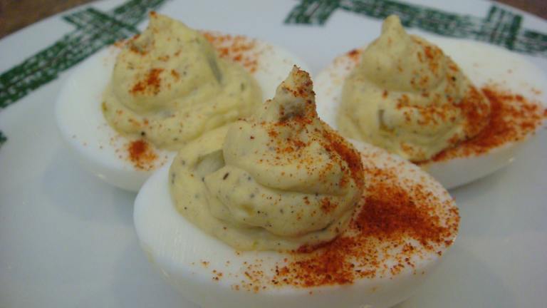 Quick and Easy Deviled Eggs created by Barenakedchef