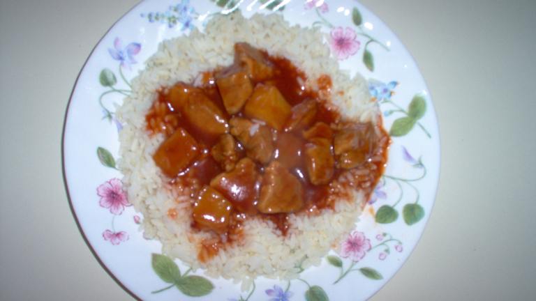 Prize-winning Polynesian Pork over Rice Created by Dorel