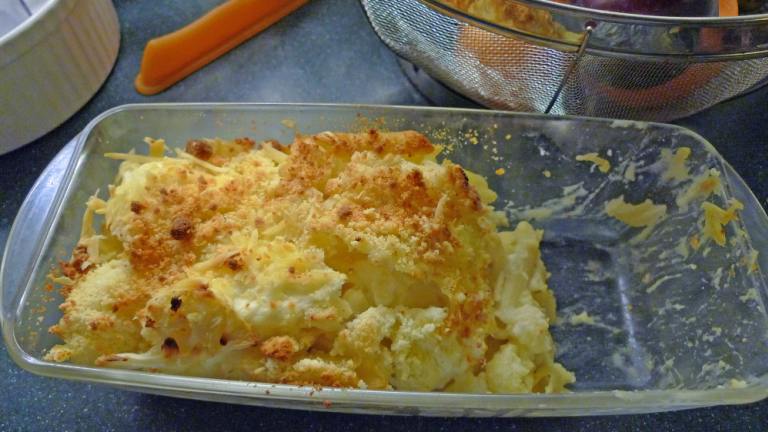 Cauliflower Pasta and Cheese Gratin Created by Ronald Stirling