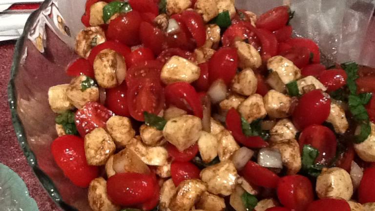 Balsamic Marinated Tomato and Mozzarella Salad created by CIndytc
