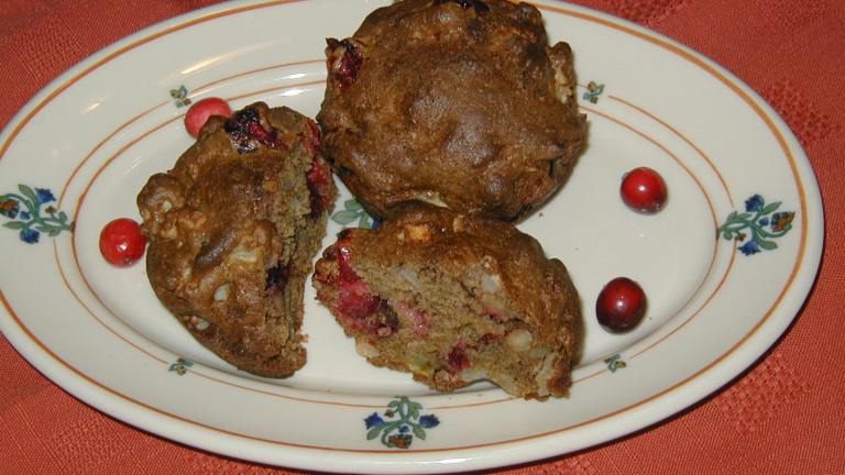Cranberry Walnut Apple Muffins Created by Denise in da Kitchen