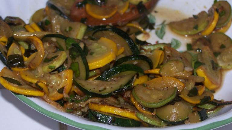 Smothered Yellow Squash With Basil created by Autuamnsprite