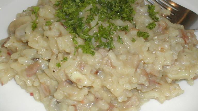 Lemon Risotto With Bacon & Mushroom Created by Syrinx