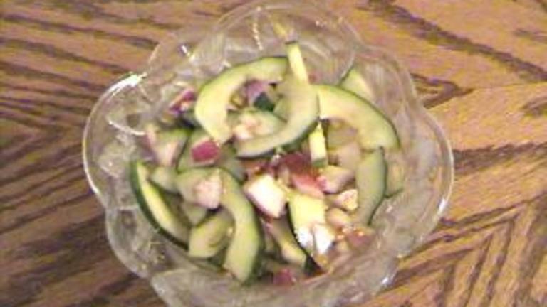 Spicy Cucumber Salad Created by Mamas Kitchen Hope