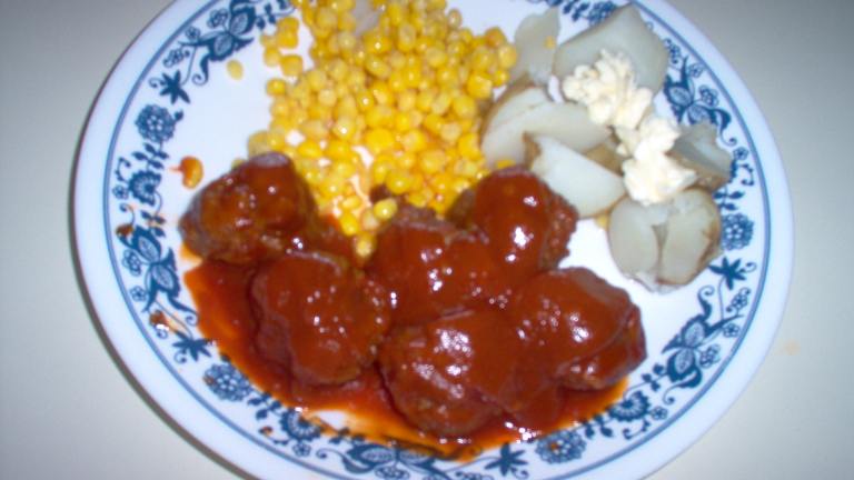 Barbecued Meatballs Created by Dorel