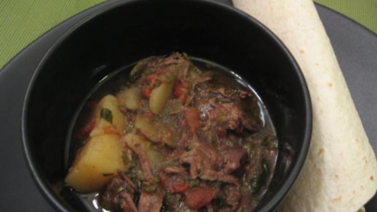 Crock Pot Chile Verde Stew (Caldillo) Created by Engrossed