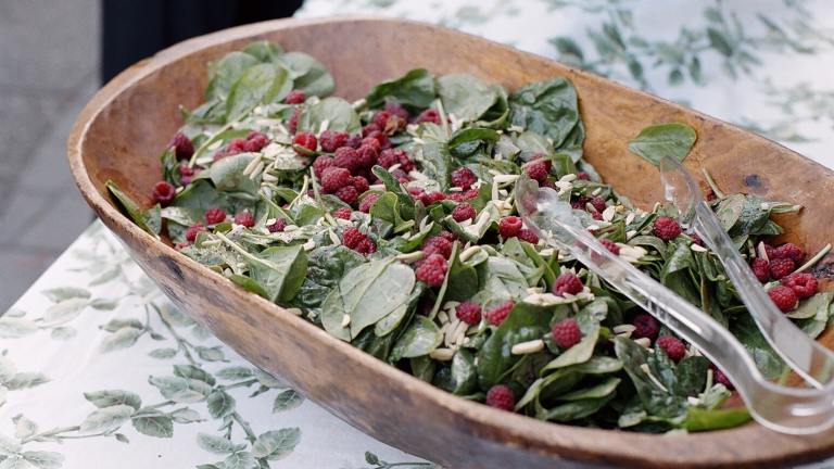 Raspberry and Spinach Salad created by Gay Gilmore