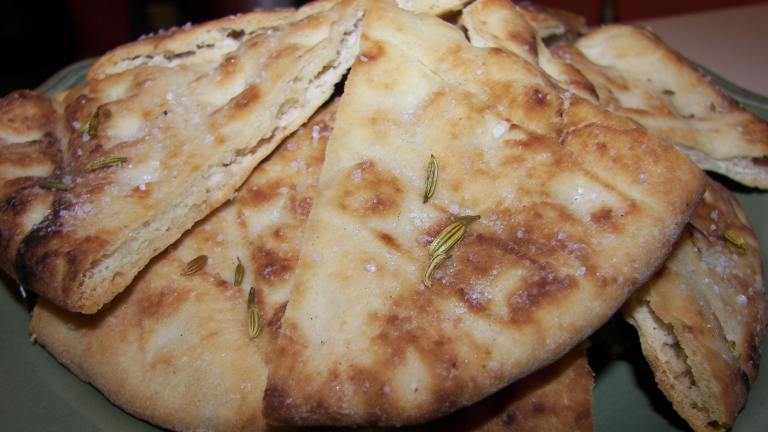 Fennel and Sea Salt Pita Bread Crisps Created by Baby Kato