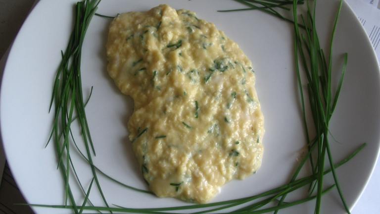 Scrambled Eggs With Chives and Asiago Created by spatchcock