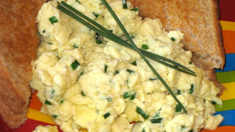 Scrambled Eggs With Chives and Asiago created by Lori Mama