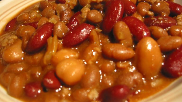 Sweet & Savory Gourmet Baked Beans created by Chef Dee