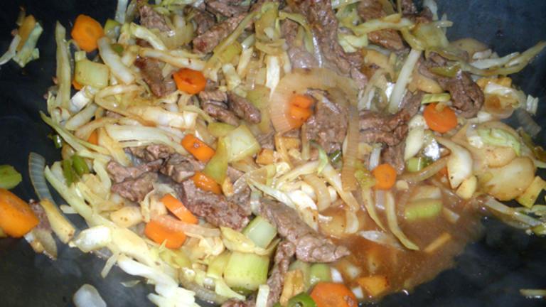Beef Cabbage Stir-fry Created by Bergy