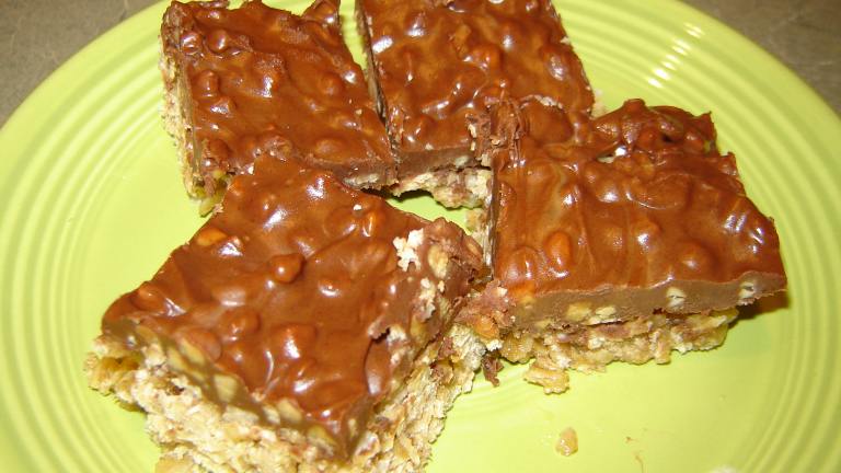 Microwave Buckaroo Bars (chocolate, Peanut Butter & Oatmeal) created by MA HIKER