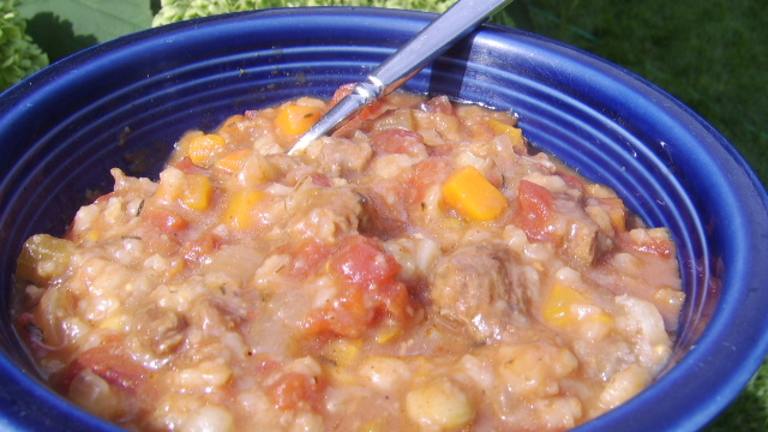 Vegetable-Beef Barley Soup (Crock Pot) Created by LifeIsGood