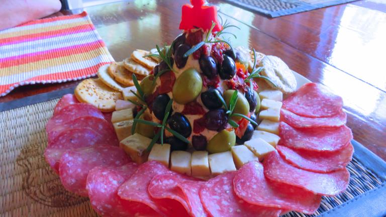 Antipasto Cheese Ball Christmas Tree created by Bonnie G 2