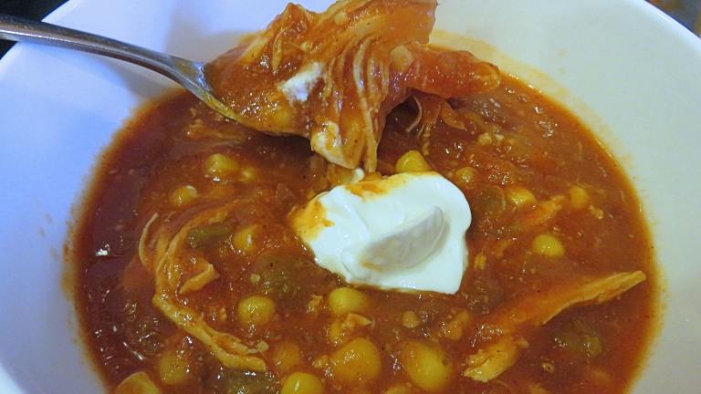 Lighter Slow Cooker Chicken Enchilada Soup Created by Bonnie G 2