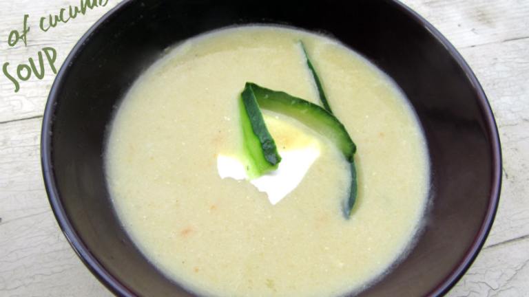 Warm Cream of Cucumber Soup created by Laka 