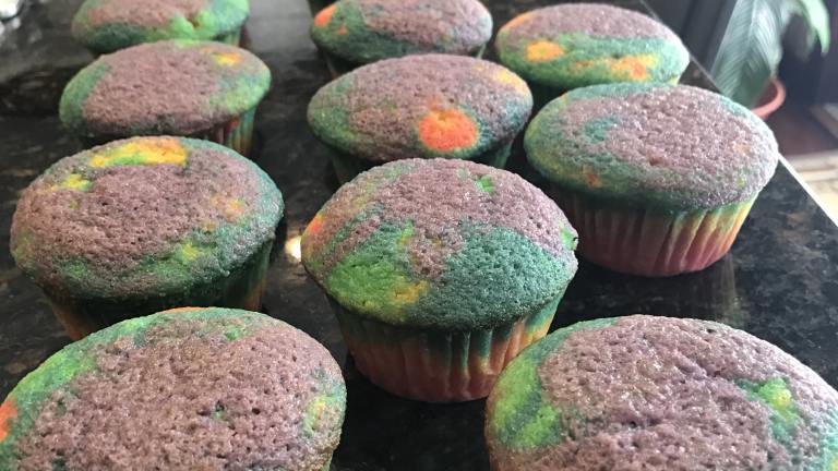 Rainbow Vanilla Cupcakes created by Eliana P.