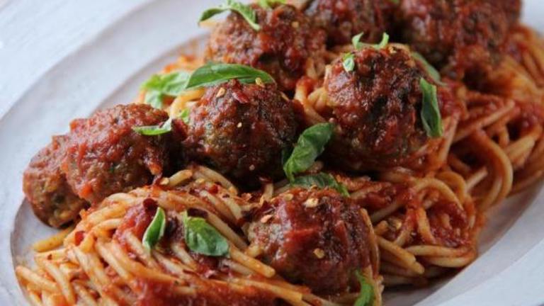 Spaghetti and Turkey Meatballs created by Tia Mowry