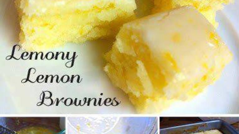 Zesty Glazed Lemon Brownies created by -Mary-