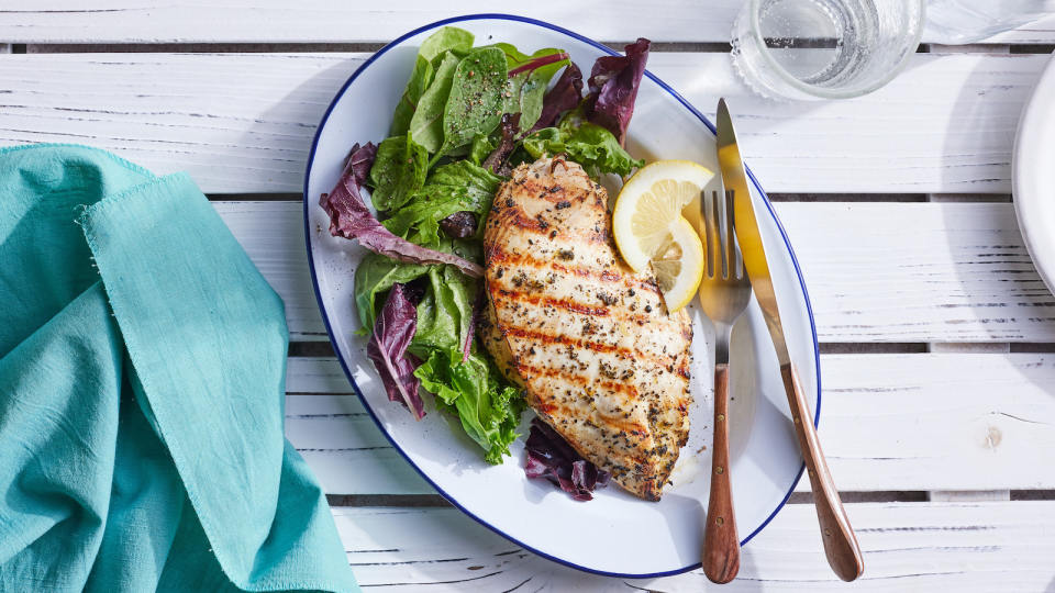 Grilled Basil Lemon Chicken