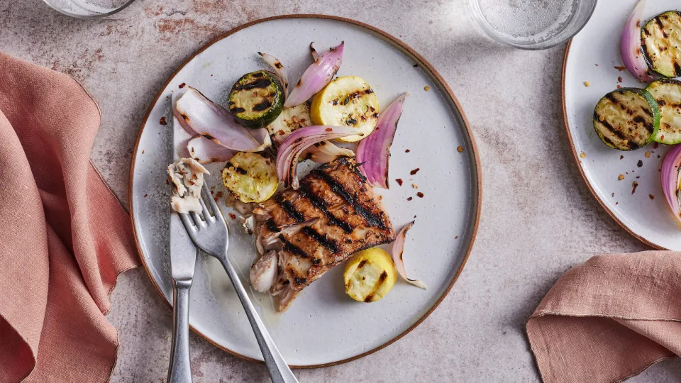 Grilled Mahi Mahi in Soy Ginger Marinade