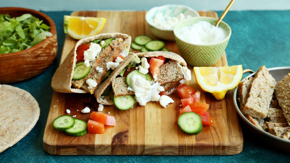 Guilt-Free Ground Turkey Gyros