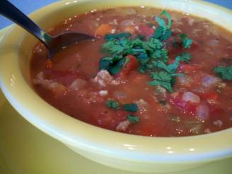 Beefy Refried Bean Soup